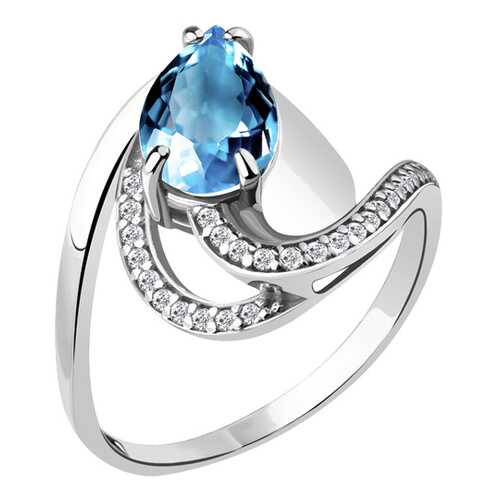 Кольцо женское Aquamarine 6579105А.5 р.19 в 585 Золотой