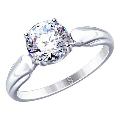 Кольцо женское SOKOLOV из серебра со Swarovski Zirconia 89010113 р.17 в 585 Золотой