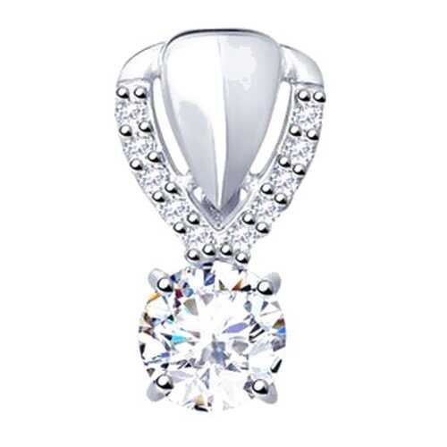 Подвеска SOKOLOV из серебра со Swarovski Zirconia 89030036 в 585 Золотой