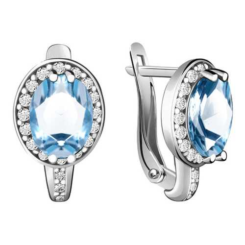 Серьги Aquamarine 4413705А.5 в 585 Золотой