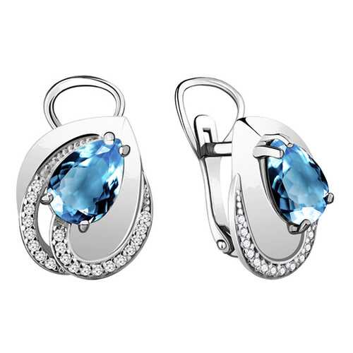 Серьги Aquamarine 4478705А.5 в 585 Золотой